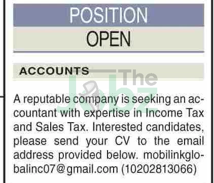 Discover Top Accountant Jobs in Karachi 2026 - Apply Now! - Private Company