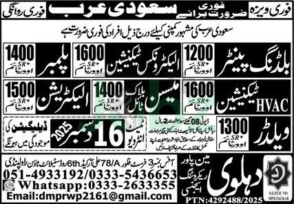 Skilled Painter HVAC Technician Jobs in Saudi Arabia 2025 - Manufacturing