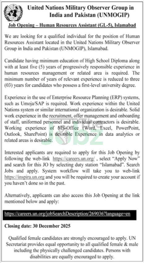 United Nations Military Observer Group Jobs in India Pakistan - United Nations Military Observer Group in India & Pakistan